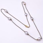 DIAMOND AND STONE NECKLACE
