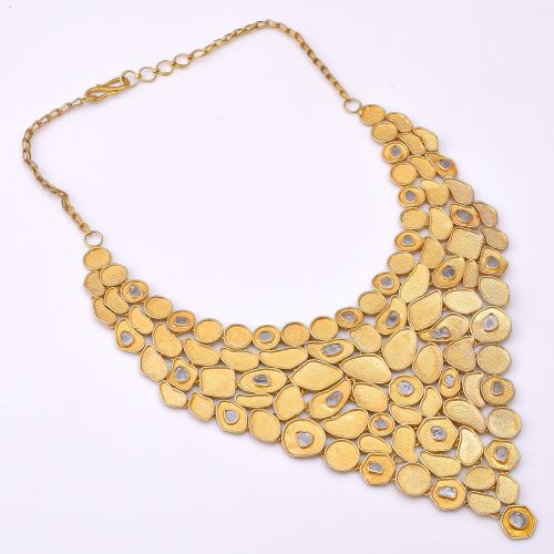 DIAMOND AND STONE NECKLACE
