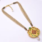 DIAMOND AND STONE NECKLACE