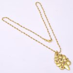DIAMOND AND STONE NECKLACE