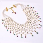 DIAMOND AND STONE NECKLACE