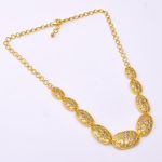 DIAMOND AND STONE NECKLACE