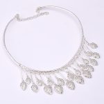 DIAMOND AND STONE NECKLACE