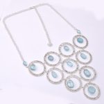 DIAMOND AND STONE NECKLACE