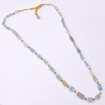 DIAMOND AND STONE NECKLACE