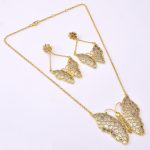 DIAMOND AND STONE NECKLACE