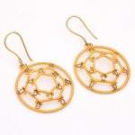DIAMOND & STONE EARRING