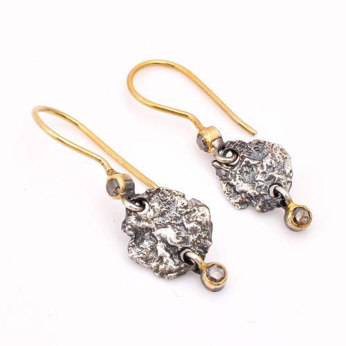 DIAMOND & STONE EARRING