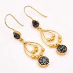 DIAMOND & STONE EARRING