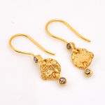 DIAMOND & STONE EARRING