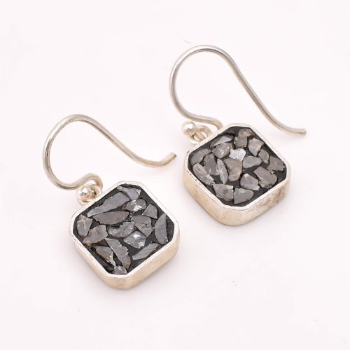 DIAMOND & STONE EARRING
