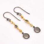 DIAMOND & STONE EARRING