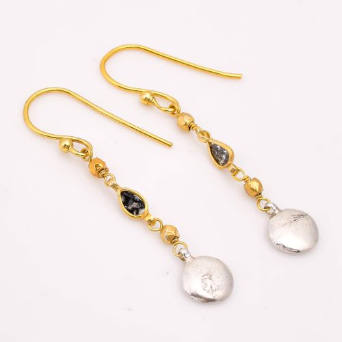 DIAMOND & STONE EARRING