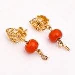 DIAMOND & STONE EARRING
