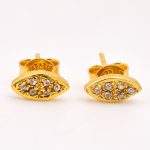 DIAMOND & STONE EARRING