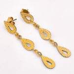DIAMOND & STONE EARRING