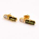 DIAMOND & STONE EARRING