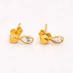 DIAMOND & STONE EARRING