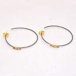 DIAMOND & STONE EARRING