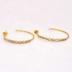 DIAMOND & STONE EARRING