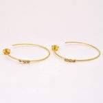 DIAMOND & STONE EARRING