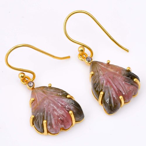 DIAMOND & STONE EARRING