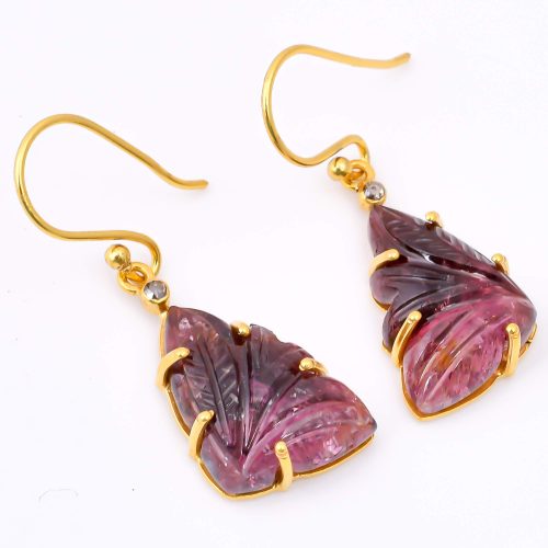 DIAMOND & STONE EARRING