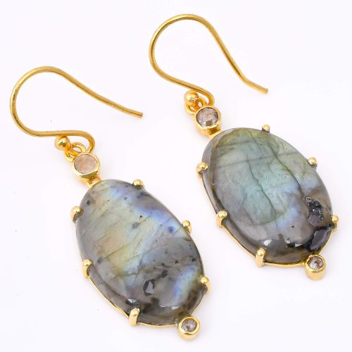 DIAMOND & STONE EARRING