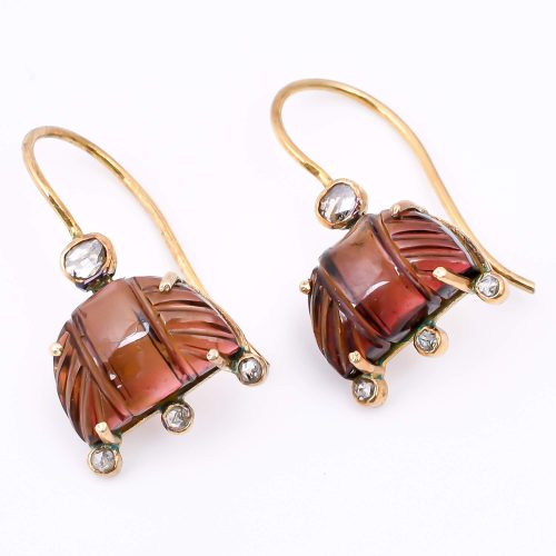 DIAMOND & STONE EARRING