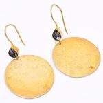 DIAMOND & STONE EARRING