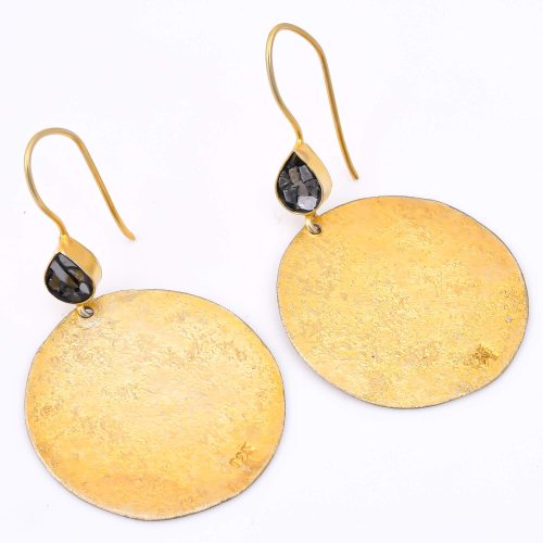 DIAMOND & STONE EARRING