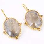 DIAMOND & STONE EARRING