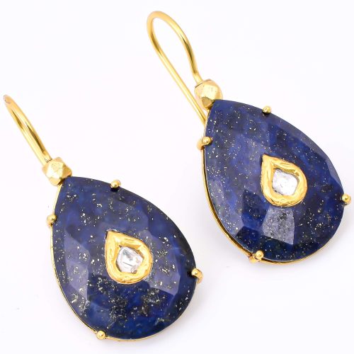 DIAMOND & STONE EARRING