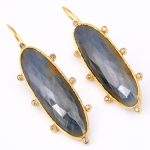 DIAMOND & STONE EARRING