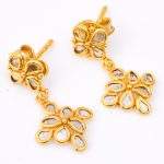 DIAMOND & STONE EARRING