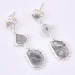 DIAMOND & STONE EARRING