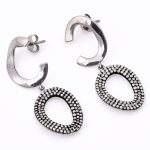 DIAMOND & STONE EARRING