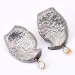DIAMOND & STONE EARRING