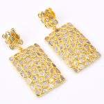 DIAMOND & STONE EARRING