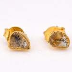 DIAMOND & STONE EARRING