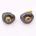 DIAMOND & STONE EARRING