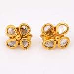 DIAMOND & STONE EARRING