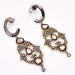 DIAMOND & STONE EARRING