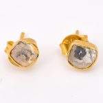 DIAMOND & STONE EARRING