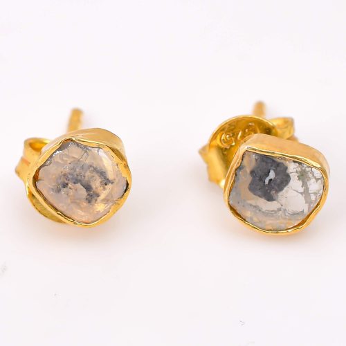 DIAMOND & STONE EARRING