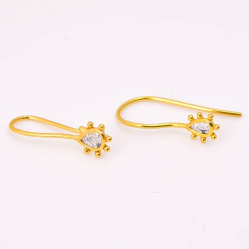 DIAMOND & STONE EARRING
