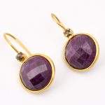 DIAMOND & STONE EARRING