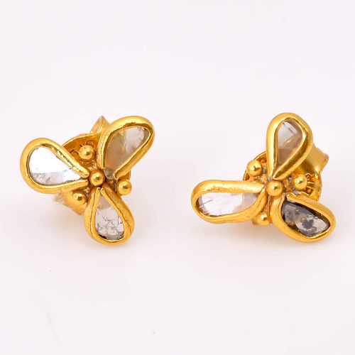 DIAMOND & STONE EARRING
