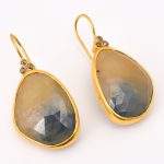 DIAMOND & STONE EARRING