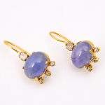 DIAMOND & STONE EARRING